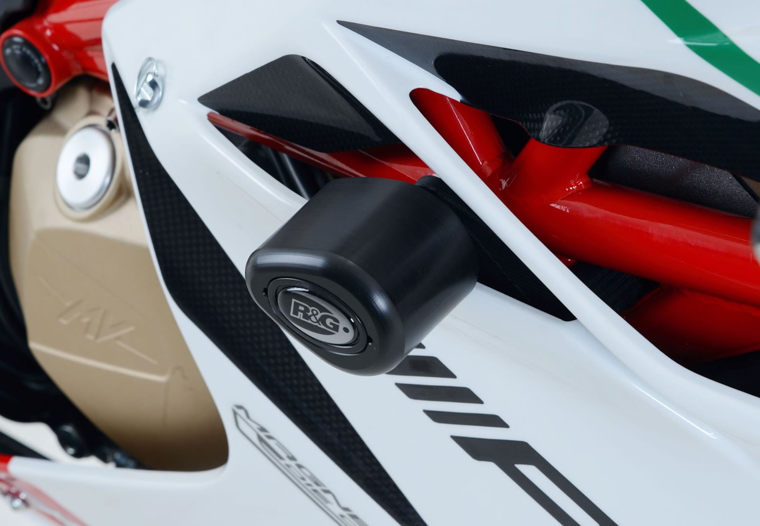R&G Racing Aero no-cut Frame Sliders for MV Agusta F4RC '15-'20 R&G Racing Aero no-cut Frame Sliders for MV Agusta F4RC '15-'20
